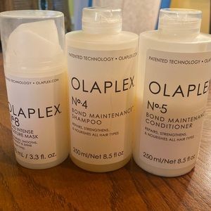 Olaplex numbers 4, 5, and 8